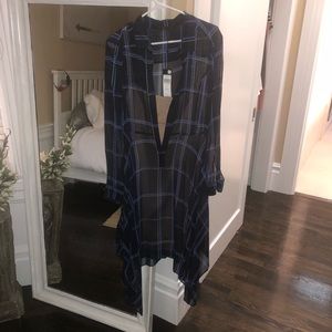 BCBG Beatryce Plaid Silk Dress- Never Worn